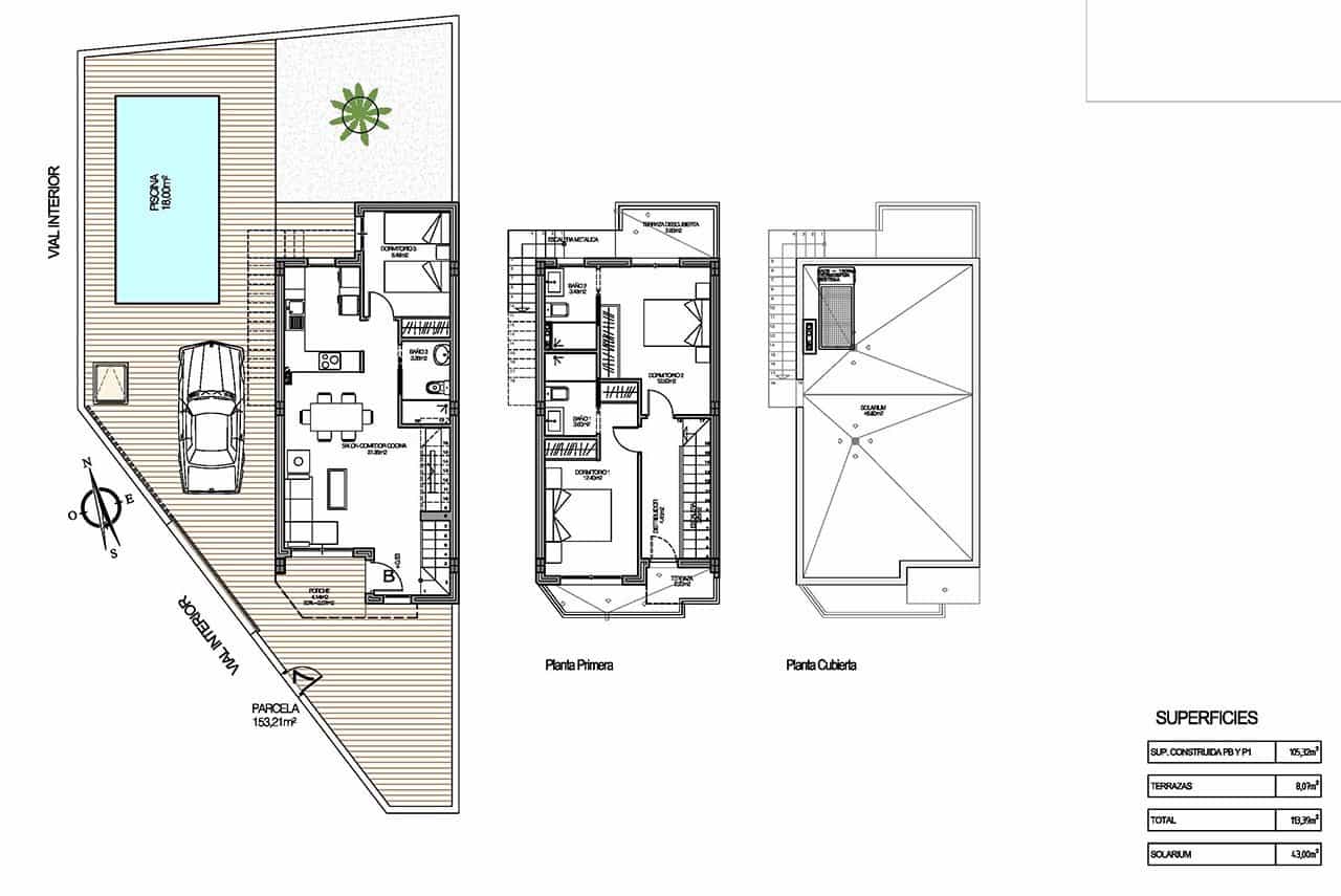 3 bedroom Villa for sale in Torrevieja with pool garage - € 385,000 (Ref: 8174059)