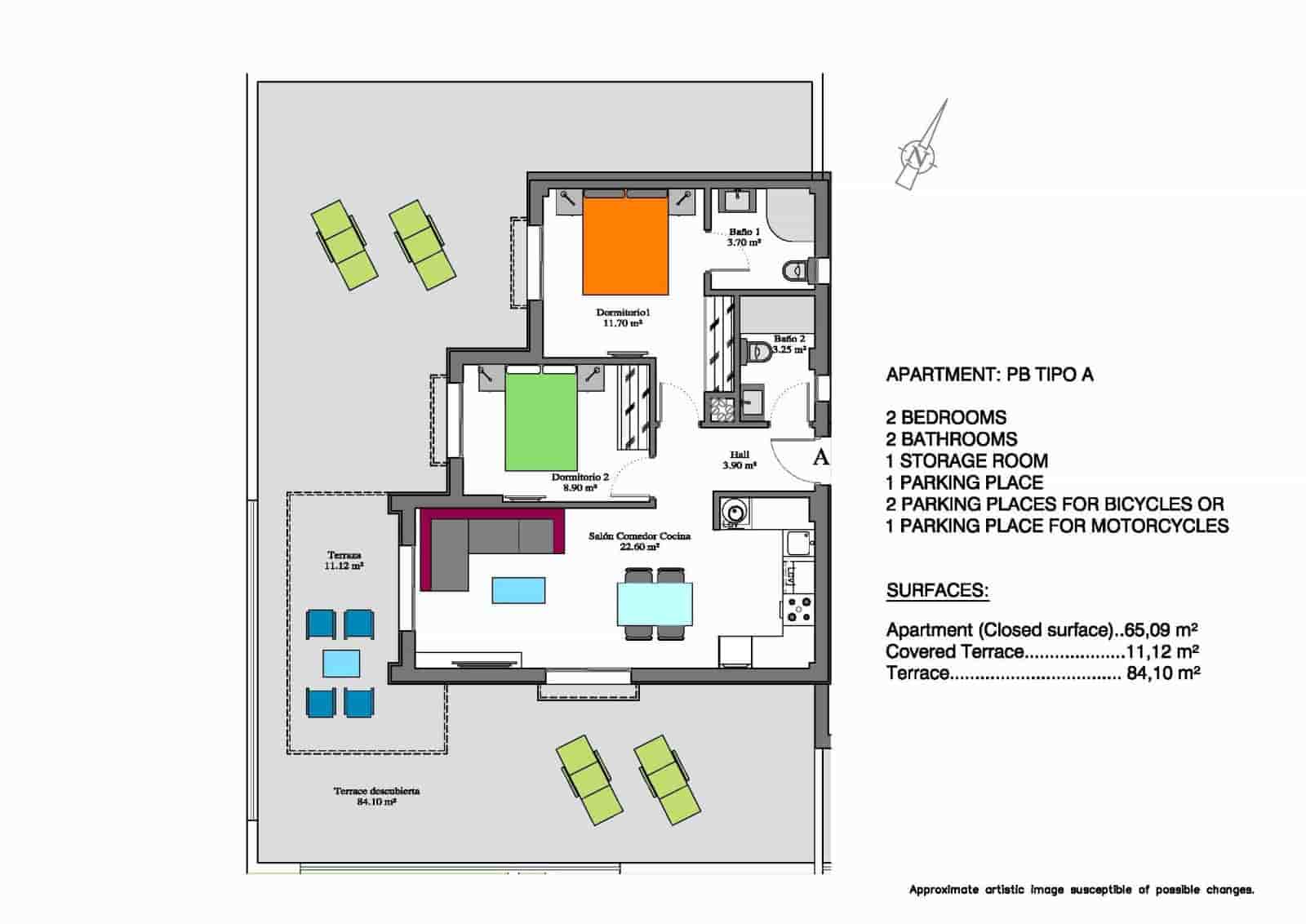 2 soverom Leilighet til salgs i Orihuela Costa med svømmebasseng garasje - € 255 000 (Ref: 8207693)