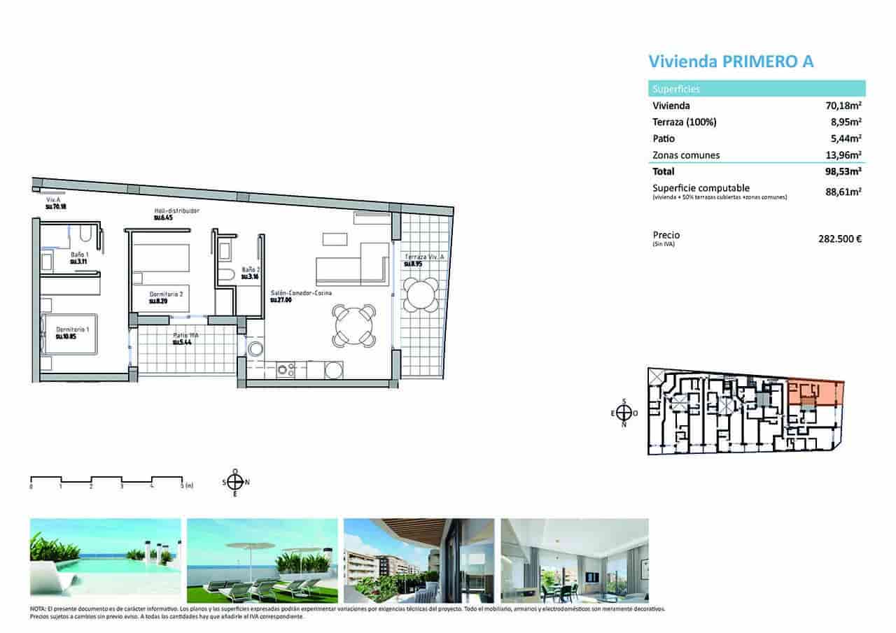 2 Zimmer Apartment zu verkaufen in Guardamar del Segura mit Pool - 297.000 € (Ref: 8462628)