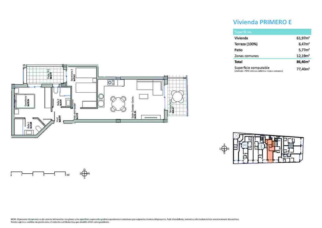 2 Zimmer Apartment zu verkaufen in Guardamar del Segura mit Pool - 297.000 € (Ref: 8462628)