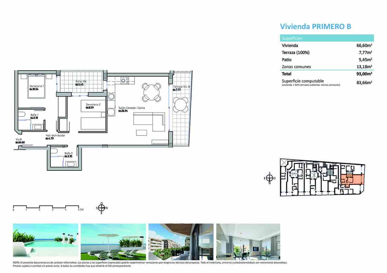 2 Zimmer Apartment zu verkaufen in Guardamar del Segura mit Pool - 297.000 € (Ref: 8462628)