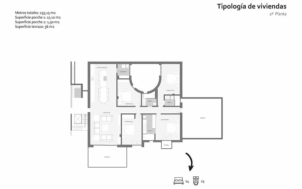 4 soverom Leilighet til salgs i Santa Ponsa med svømmebasseng garasje - € 1 668 300 (Ref: 8486782)