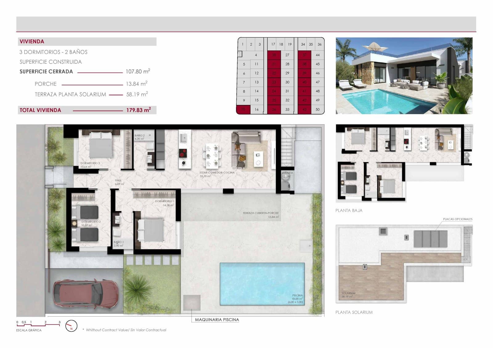 3 bedroom Villa for sale in Ciudad Quesada with pool garage - € 496,000 (Ref: 8782564)