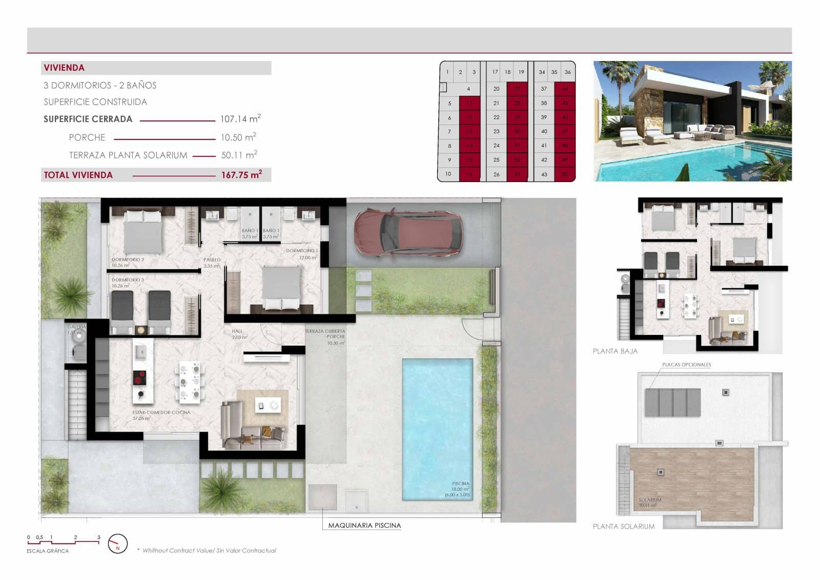 3 bedroom Villa for sale in Ciudad Quesada with pool garage - € 496,000 (Ref: 8782564)