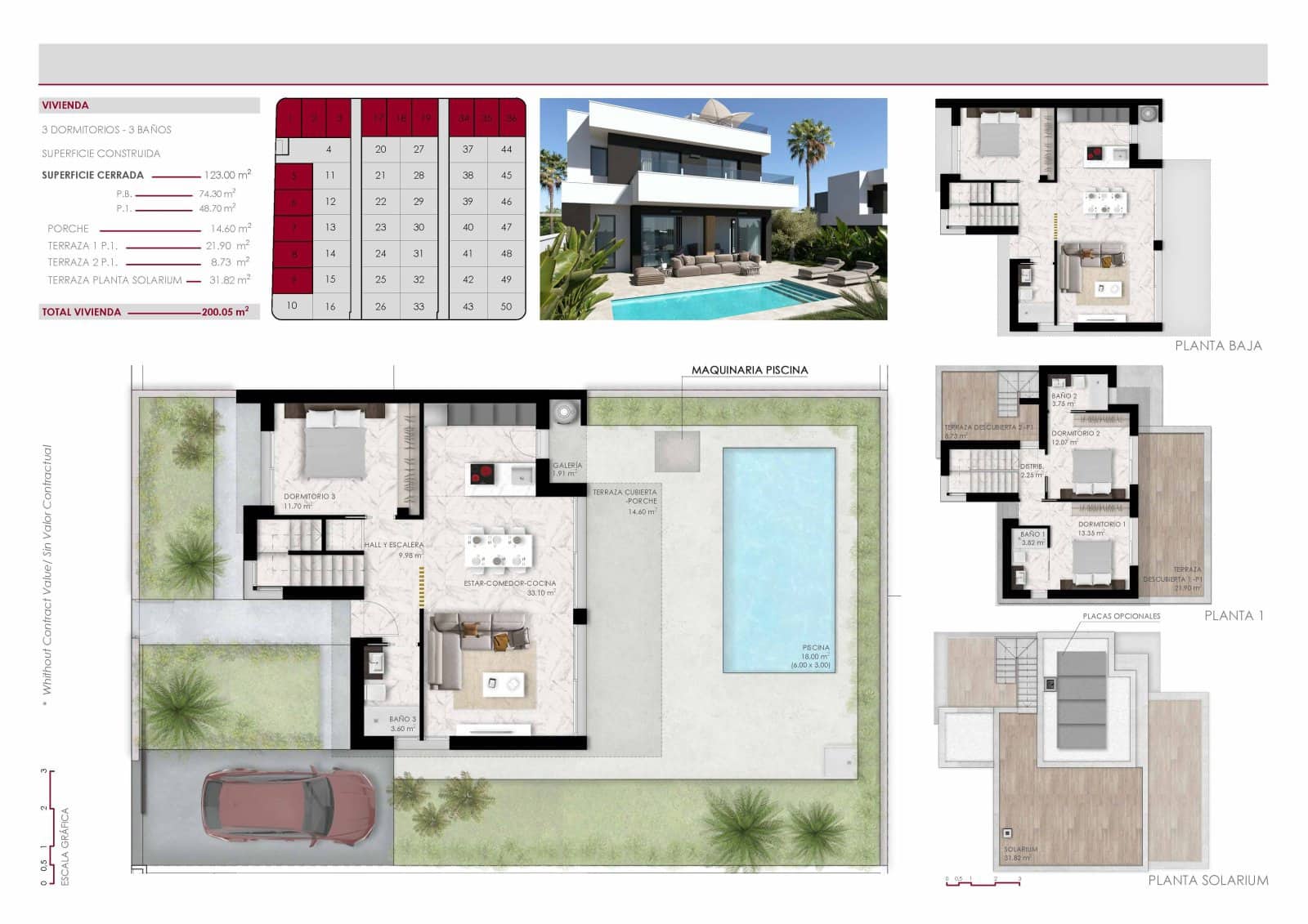 3 bedroom Villa for sale in Ciudad Quesada with pool garage - € 555,000 (Ref: 8782565)