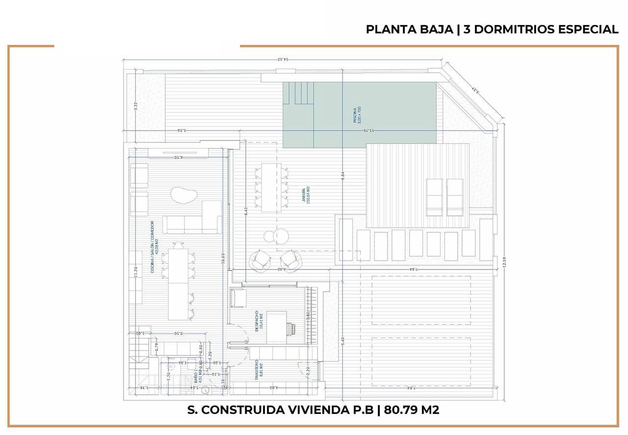 3 makuuhuone Huvila myytävänä paikassa Roldan mukana uima-altaan 
autotalli - 359 950 € (Ref: 8785798)