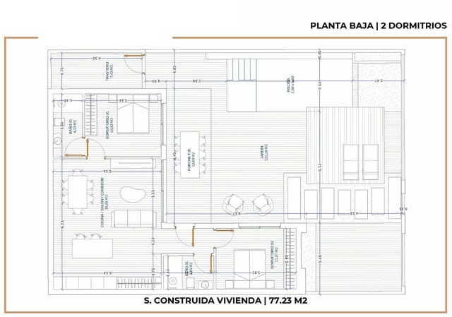 2 Zimmer Villa zu verkaufen in Roldan, Torre-Pacheco mit Pool Garage - 344.950 € (Ref: 8785799)