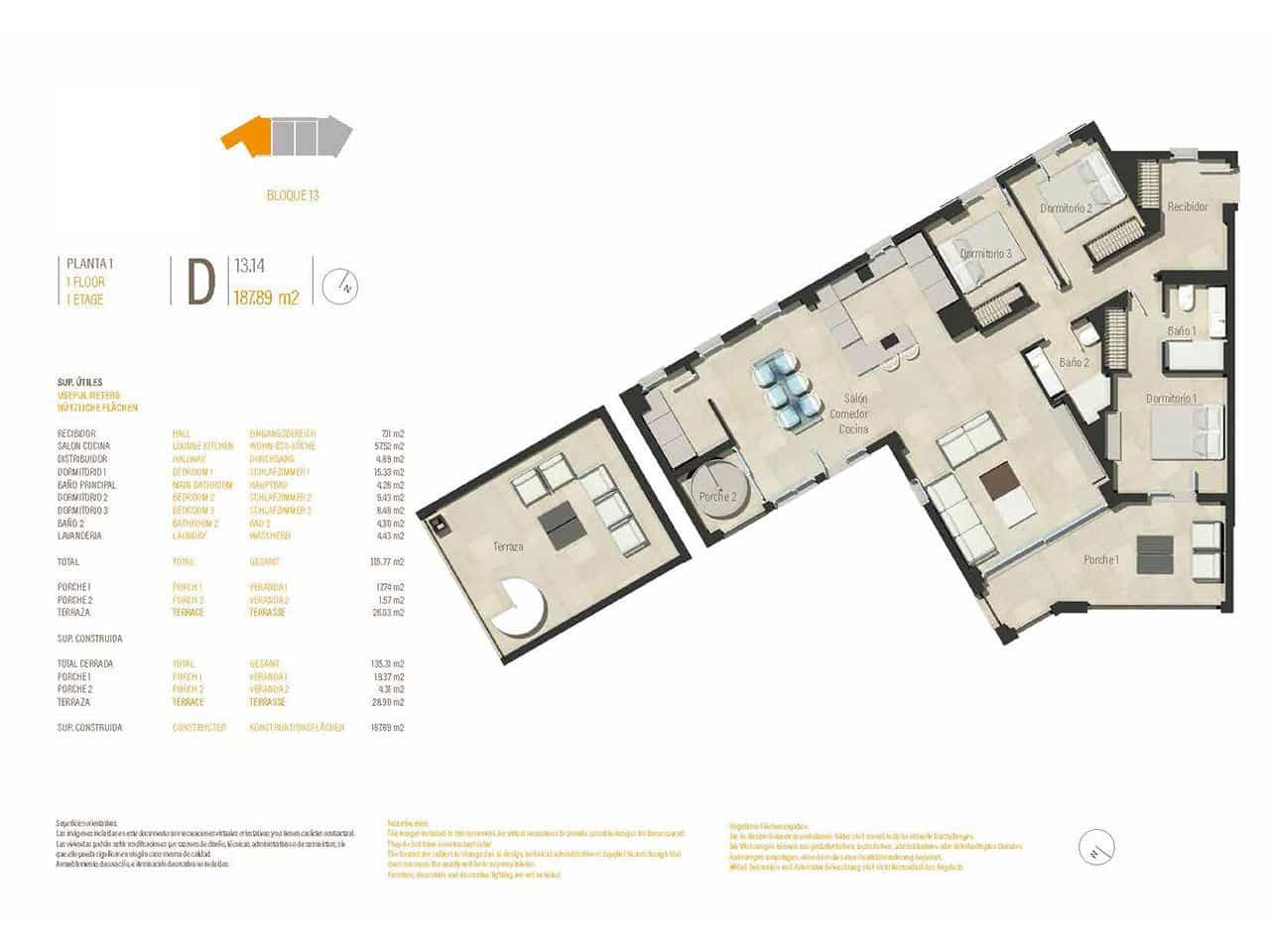 3 quarto Penthouse para venda em Portocolom com piscina garagem - 605 000 € (Ref: 8830516)