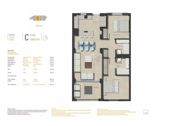 Apartamento de 2 habitaciones en Portocolom, Felanitx en venta con piscina garaje - 445.000 € (Ref: 8830518)