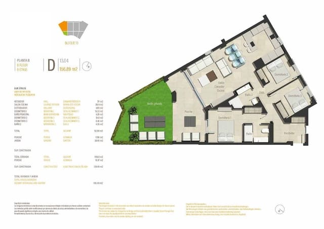 3 sypialnia Apartament na sprzedaż w Portocolom, Felanitx z basenem garażem - 580 000 € (Ref: 8830519)