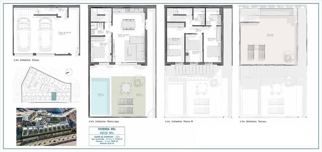 4 chambre Villa/Maison à vendre à Las Majadas - Las Molinetas - Labradorcico, Aguilas avec piscine garage - 378 000 € (Ref: 8885045)