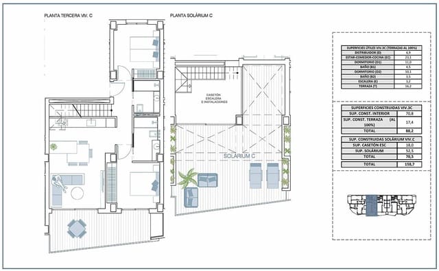 2 sovrum Takvåning till salu i La Villajoyosa / Vila Joiosa med pool garage - 470 000 € (Ref: 8895955)