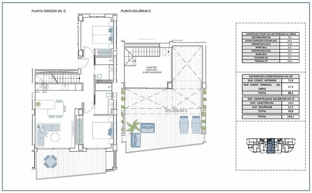2 sovrum Takvåning till salu i La Villajoyosa / Vila Joiosa med pool garage - 470 000 € (Ref: 8895955)