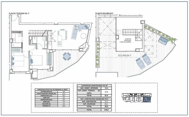 2 sovrum Takvåning till salu i La Villajoyosa / Vila Joiosa med pool garage - 470 000 € (Ref: 8895955)