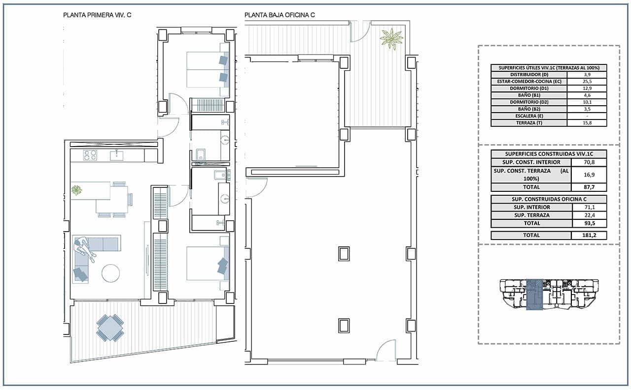 2 bedroom Apartment for sale in La Villajoyosa / Vila Joiosa with pool garage - € 450,000 (Ref: 8895957)
