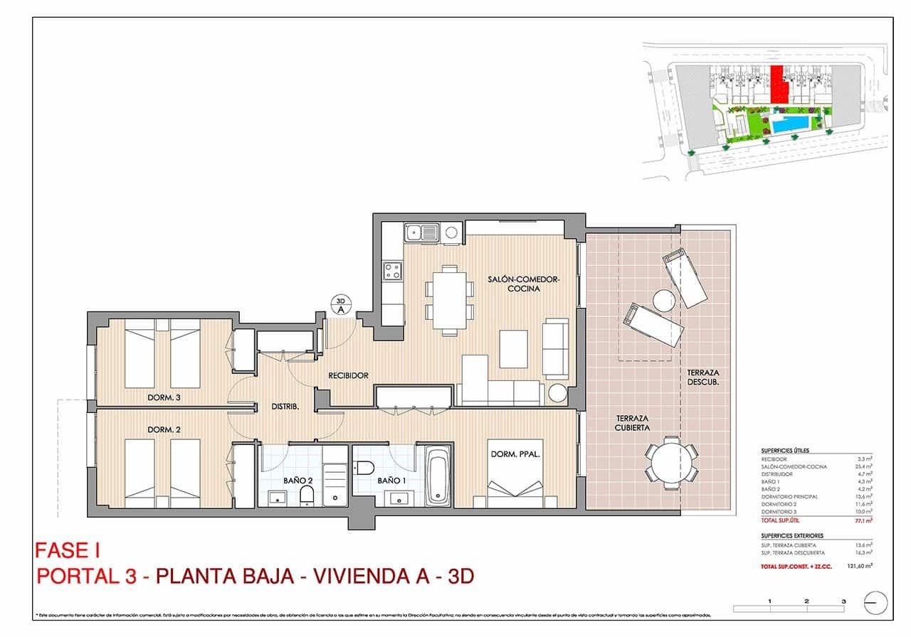 3 bedroom Apartment for sale in Aguilas with pool garage - € 234,000 (Ref: 8924726)