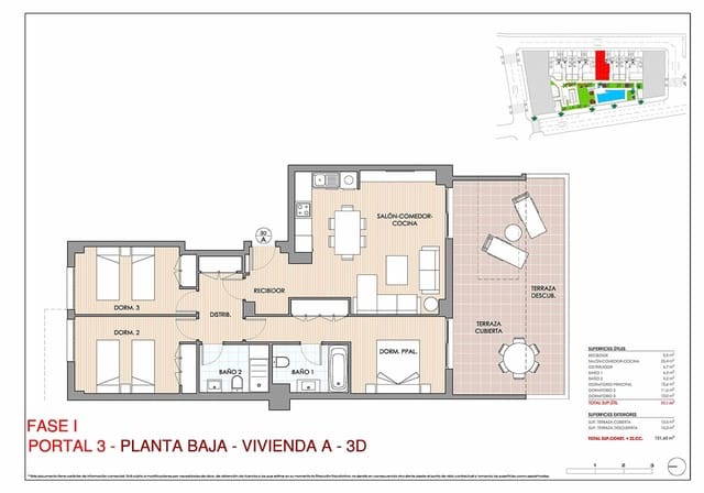 3 bedroom Apartment for sale in Aguilas with pool garage - € 234,000 (Ref: 8924726)