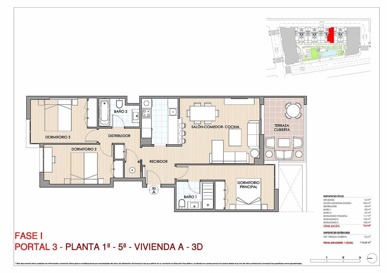 3 bedroom Apartment for sale in Aguilas with pool garage - € 234,000 (Ref: 8924726)