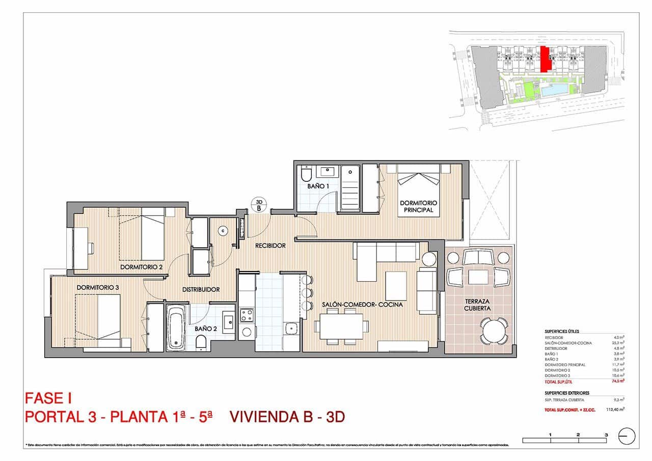 3 bedroom Apartment for sale in Aguilas with pool garage - € 234,000 (Ref: 8924726)