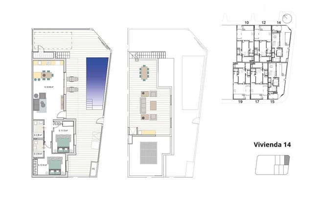 2 soveværelse Byhus til salg i Roldan, Torre-Pacheco med swimmingpool garage - € 314.900 (Ref: 8936286)
