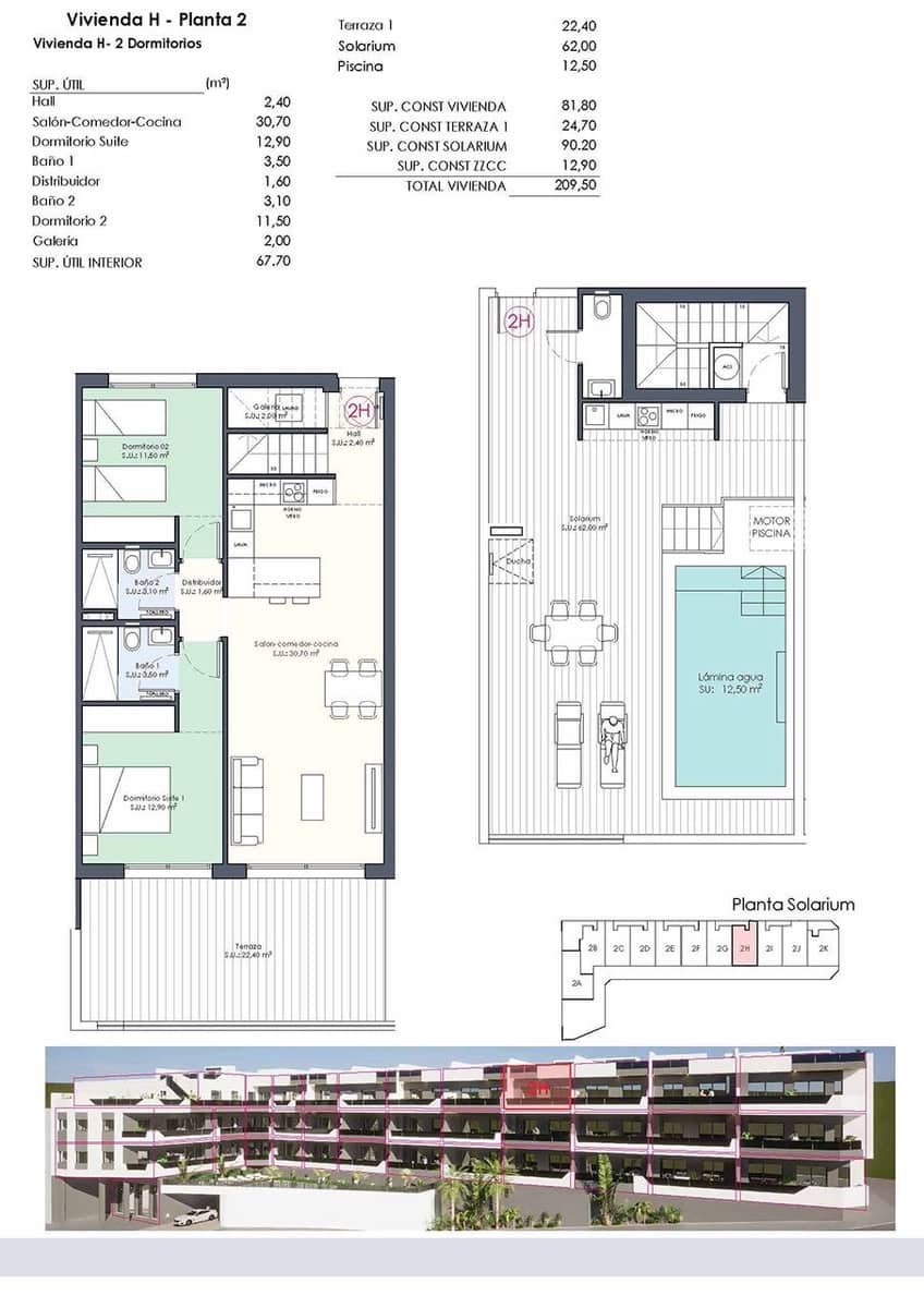 2 quarto Penthouse para venda em Benijofar com piscina - 421 000 € (Ref: 8971132)