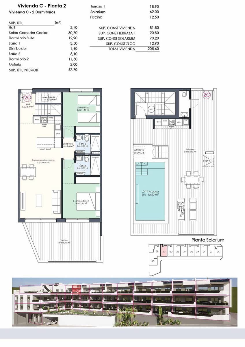 2 quarto Penthouse para venda em Benijofar com piscina - 421 000 € (Ref: 8971132)