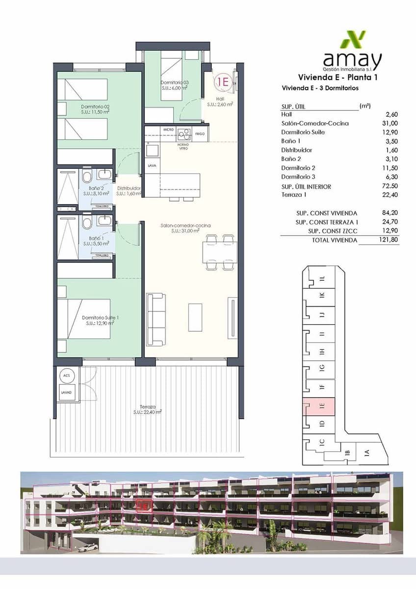 3 quarto Apartamento para venda em Benijofar com piscina - 328 000 € (Ref: 8971134)