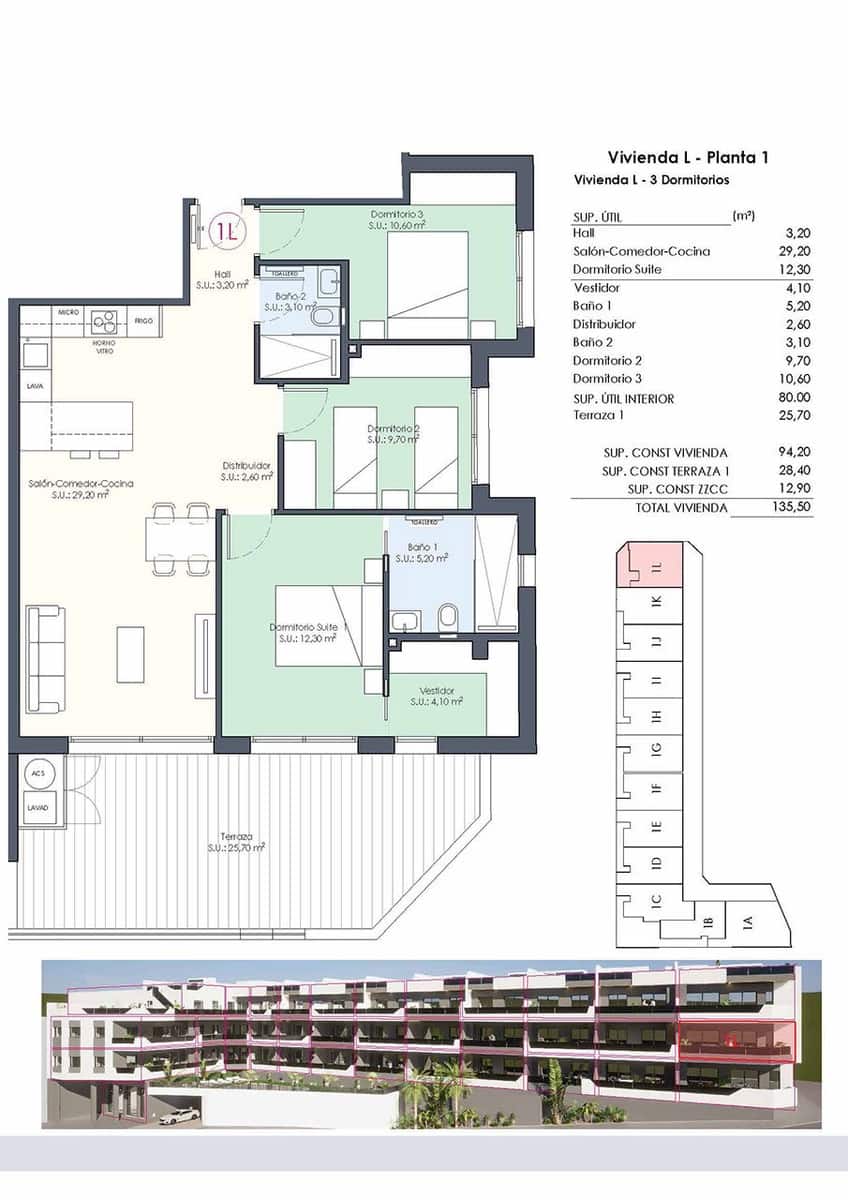 3 quarto Apartamento para venda em Benijofar com piscina - 328 000 € (Ref: 8971134)