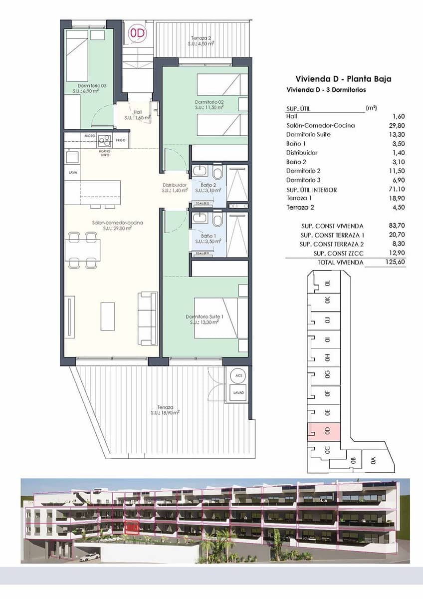 3 quarto Apartamento para venda em Benijofar com piscina - 328 000 € (Ref: 8971134)