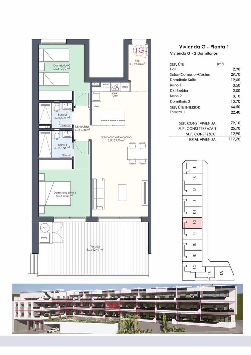 2 bedroom Apartment for sale in Benijofar with pool - € 294,000 (Ref: 8971135)