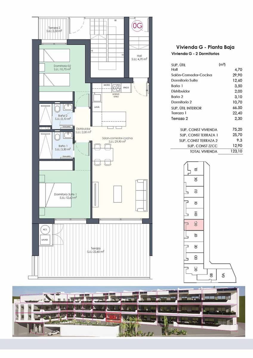2 bedroom Apartment for sale in Benijofar with pool - € 294,000 (Ref: 8971135)