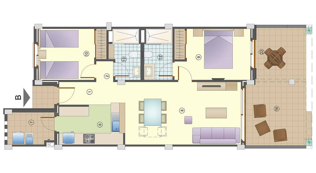 2 soveværelse Lejlighed til salg i Cala Murada med swimmingpool garage - € 398.000 (Ref: 8973712)