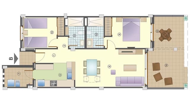 2 soveværelse Lejlighed til salg i Cala Murada, Manacor med swimmingpool garage - € 398.000 (Ref: 8973712)