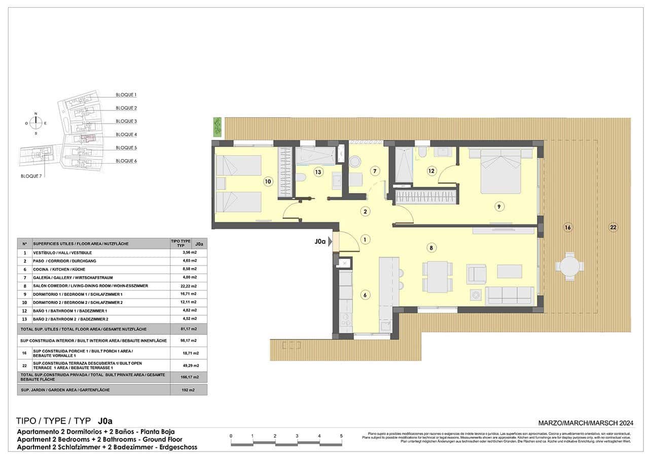 2 chambre Appartement à vendre à Colonia de Sant Jordi avec piscine garage - 595 000 € (Ref: 8990184)