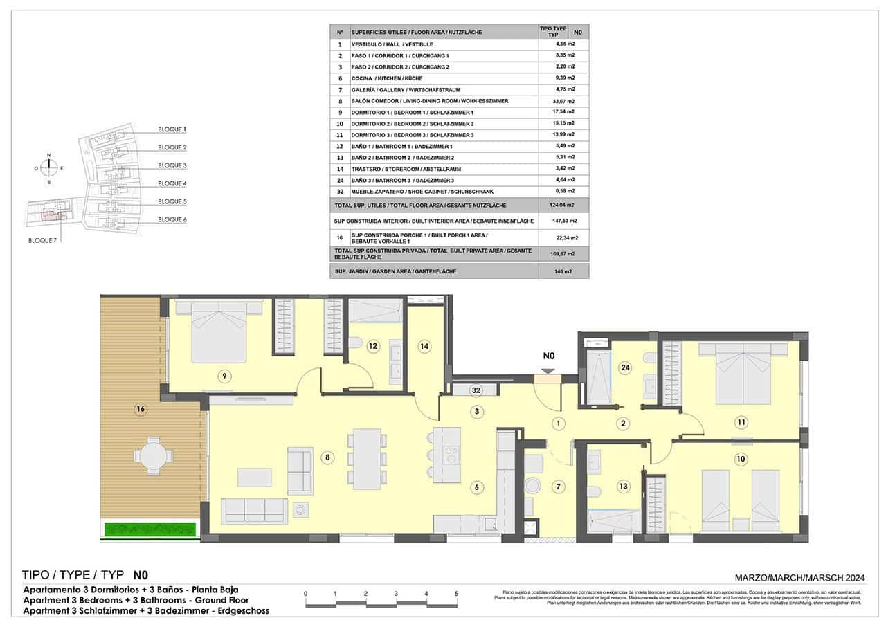 3 quarto Apartamento para venda em Colonia de Sant Jordi com piscina garagem - 850 000 € (Ref: 8990186)