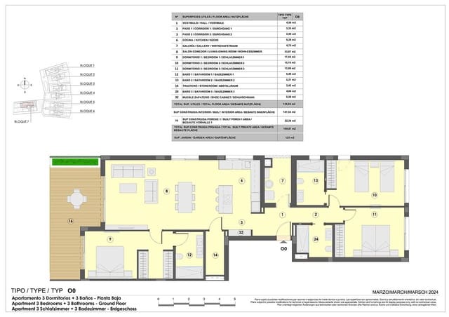 3 chambre Appartement à vendre à Colonia de Sant Jordi, Ses Salines avec piscine garage - 850 000 € (Ref: 8990186)