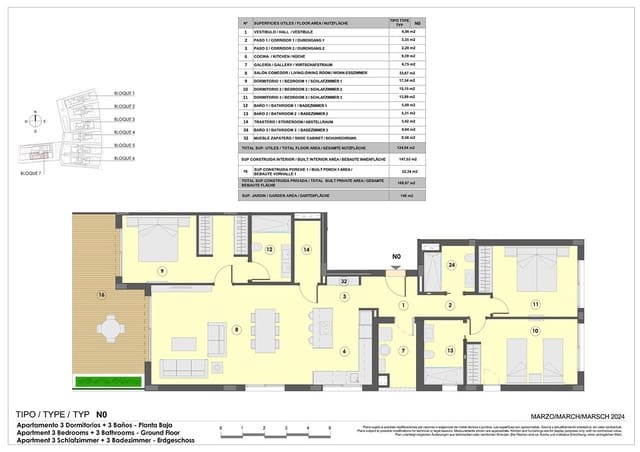 3 chambre Appartement à vendre à Colonia de Sant Jordi, Ses Salines avec piscine garage - 850 000 € (Ref: 8990186)