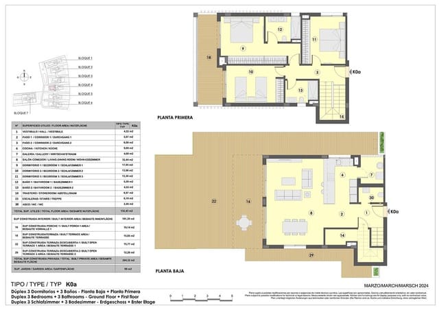 3 chambre Appartement à vendre à Colonia de Sant Jordi, Ses Salines avec piscine garage - 824 000 € (Ref: 8990188)