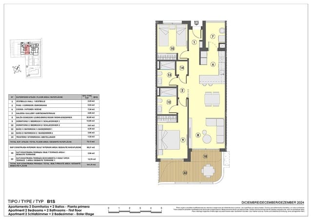 2 soverom Leilighet til salgs i Cala Ratjada, Capdepera med svømmebasseng garasje - € 569 000 (Ref: 8993001)