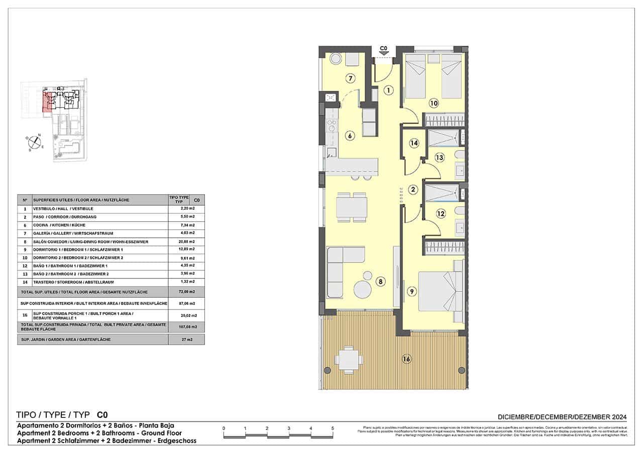 2 soverom Leilighet til salgs i Cala Ratjada med svømmebasseng garasje - € 569 000 (Ref: 8993001)