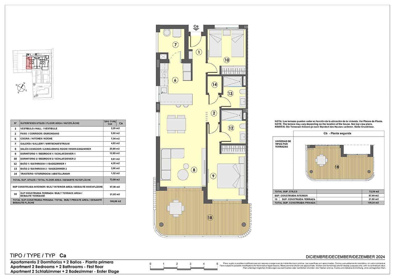 2 soverom Leilighet til salgs i Cala Ratjada med svømmebasseng garasje - € 569 000 (Ref: 8993001)