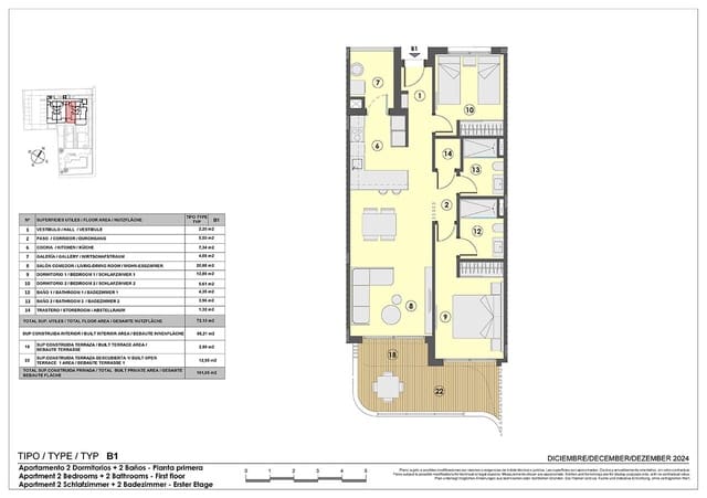 2 soverom Leilighet til salgs i Cala Ratjada, Capdepera med svømmebasseng garasje - € 569 000 (Ref: 8993001)