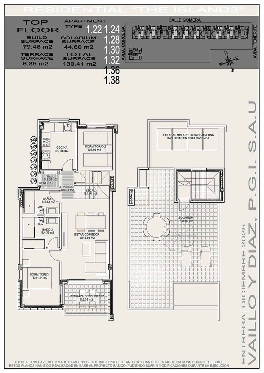 2 bedroom Penthouse for sale in Torrevieja with pool garage - € 274,900 (Ref: 9013333)