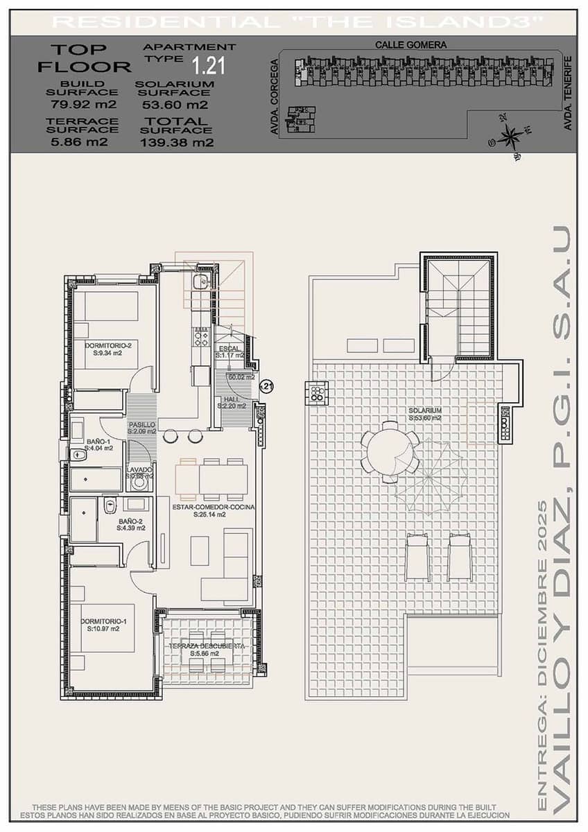 2 bedroom Penthouse for sale in Torrevieja with pool garage - € 274,900 (Ref: 9013333)