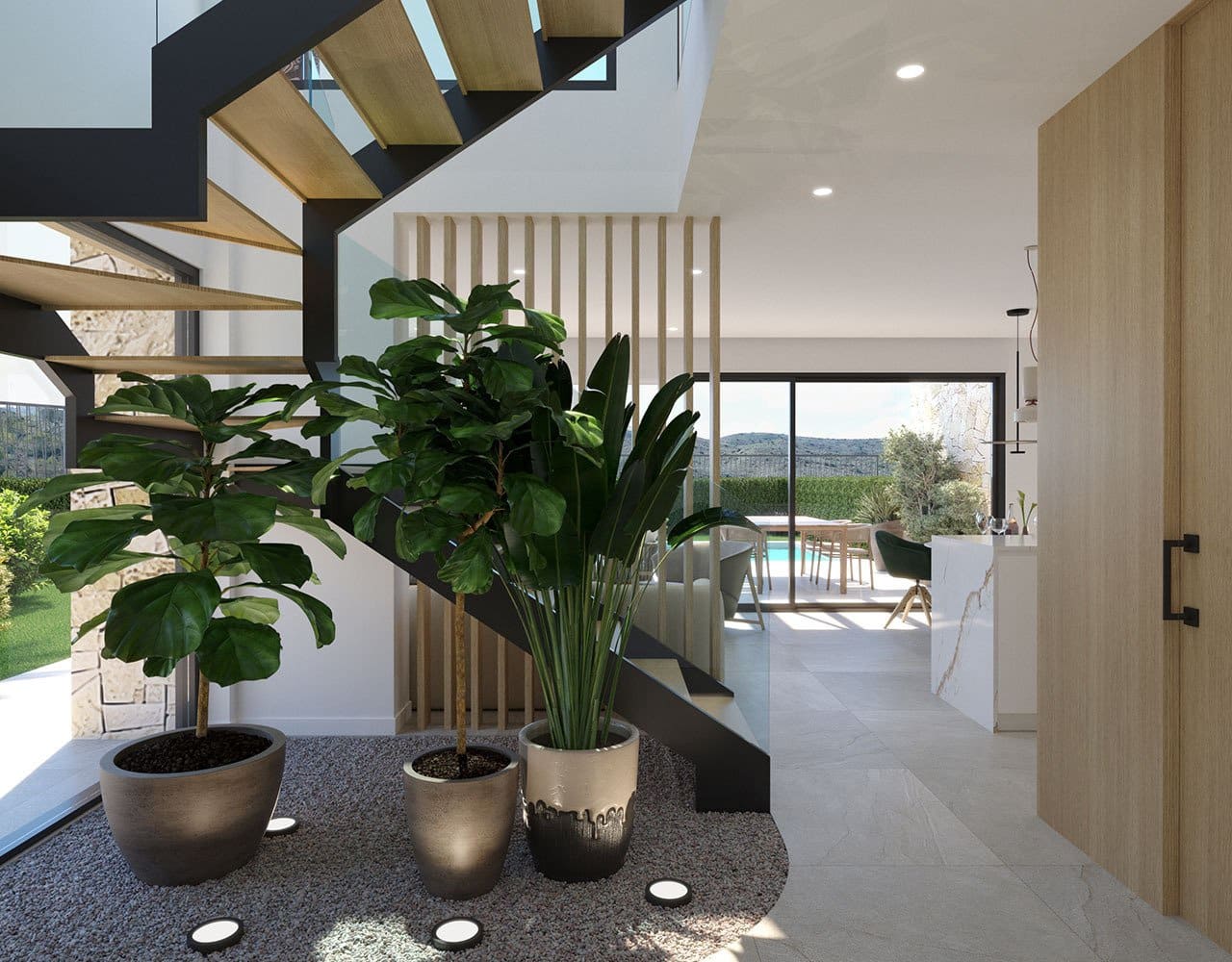 3 makuuhuone Paritalo myytävänä paikassa Aspe mukana uima-altaan 
autotalli - 489 000 € (Ref: 9041317)