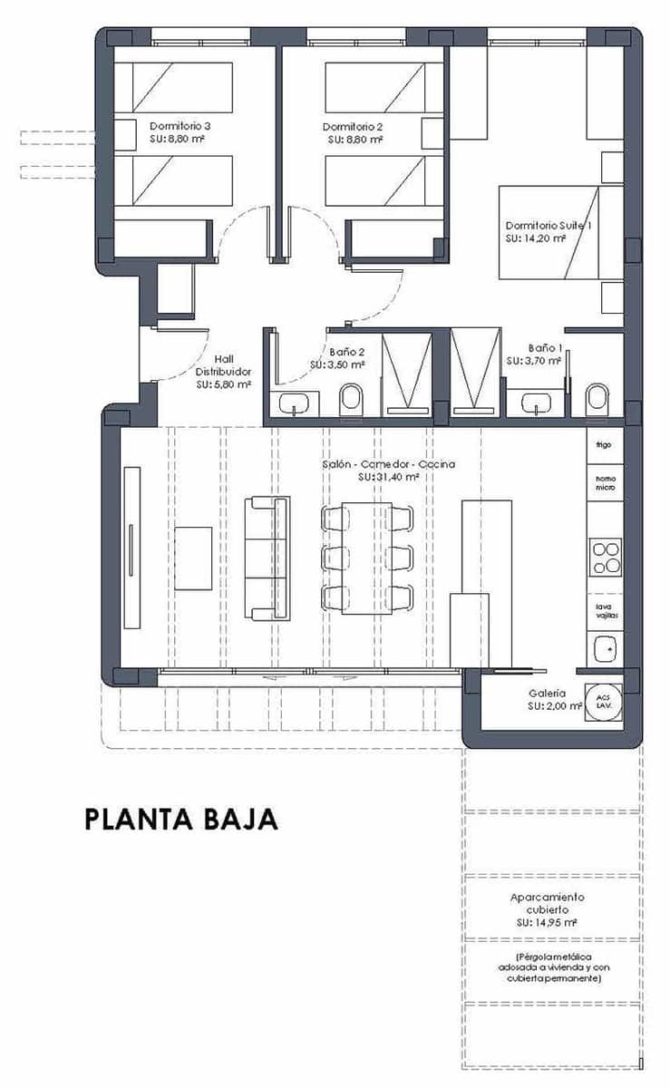 3 bedroom Villa for sale in Los Alcazares with pool garage - € 499,900 (Ref: 9049811)