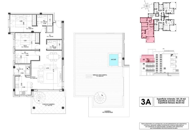 3 chambre Penthouse à vendre à Cala Millor, Son Servera avec piscine garage - 608 000 € (Ref: 9127501)