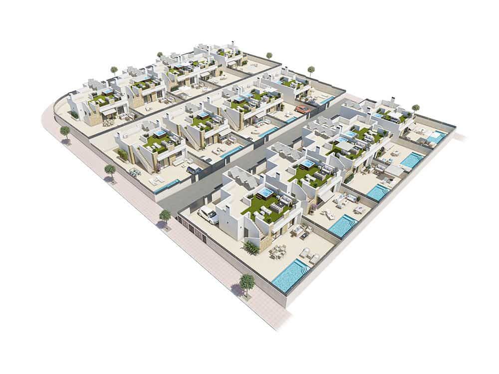 3 soveværelse Semi-Rækkehus til salg i San Fulgencio med swimmingpool garage - € 392.000 (Ref: 9161544)