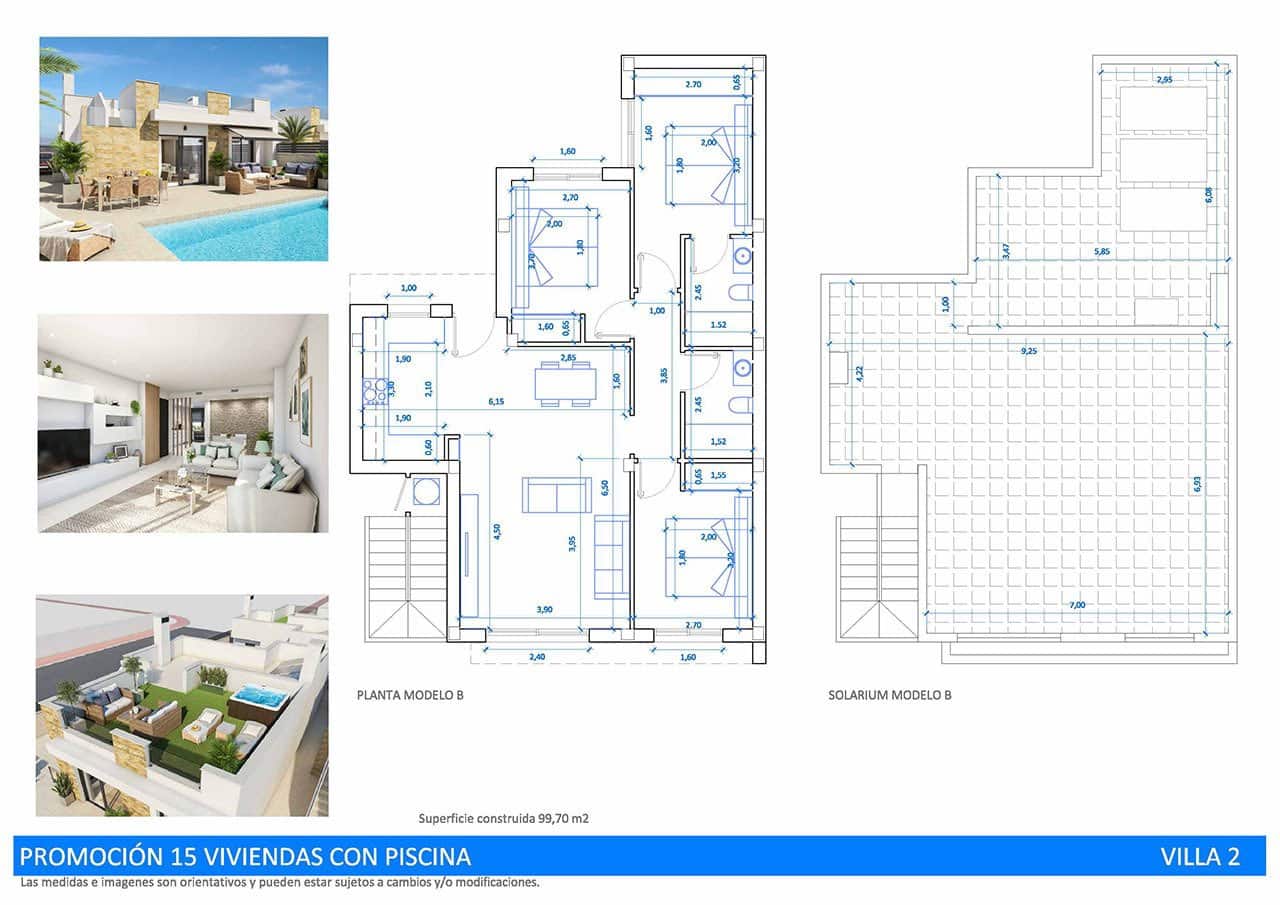 3 soveværelse Semi-Rækkehus til salg i San Fulgencio med swimmingpool garage - € 392.000 (Ref: 9161544)