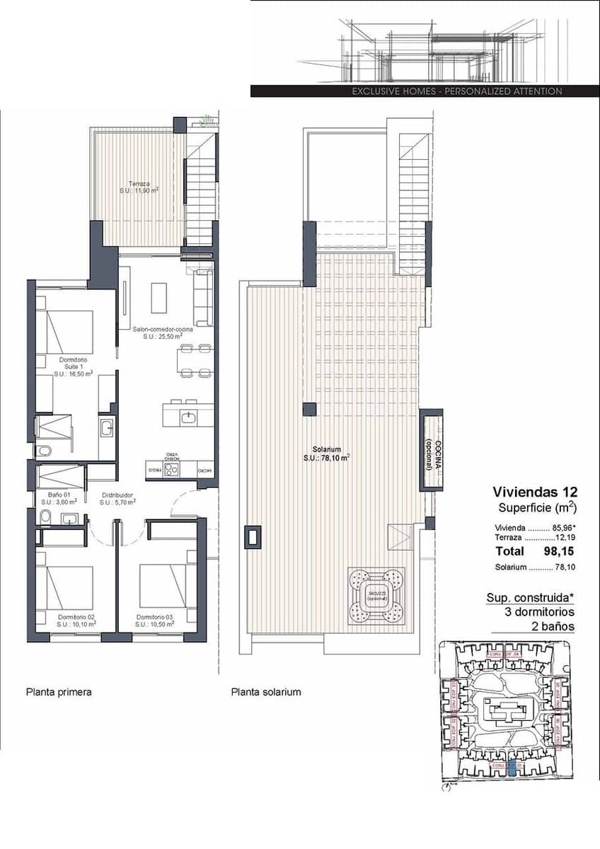 3 soveværelse Penthouse til salg i Ciudad Quesada med swimmingpool garage - € 366.000 (Ref: 9168052)